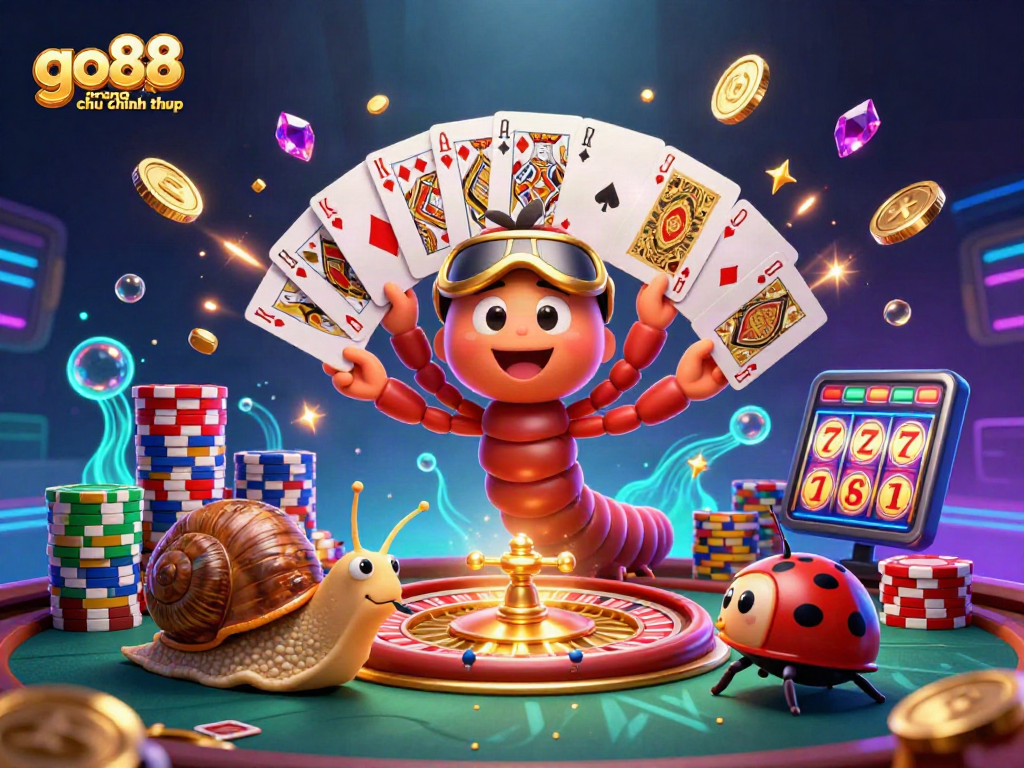 Engage in thrilling gameplay with go88 trang chu chinh thuc featuring a millipede dealer and high-roller.