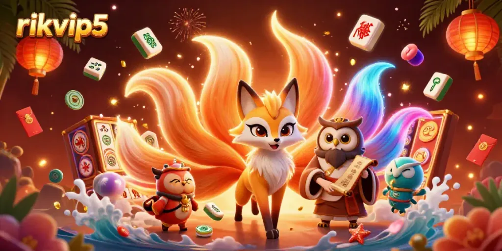 Experience exciting gameplay at rikvip5 featuring vibrant games and dynamic characters in a captivating scene.