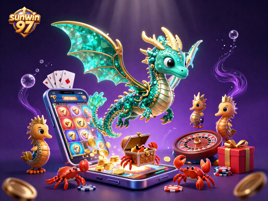 Experience thrilling adventures with sunwin 97's magical sea dragon and rich casino elements.