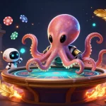 Experience thrilling gaming at Say88 with an exciting alien-themed poker scene featuring dynamic elements.