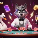 Experience the thrill of baccarat at truycapgo88 with a classy wolf, elegant swan, and penguin sommelier.
